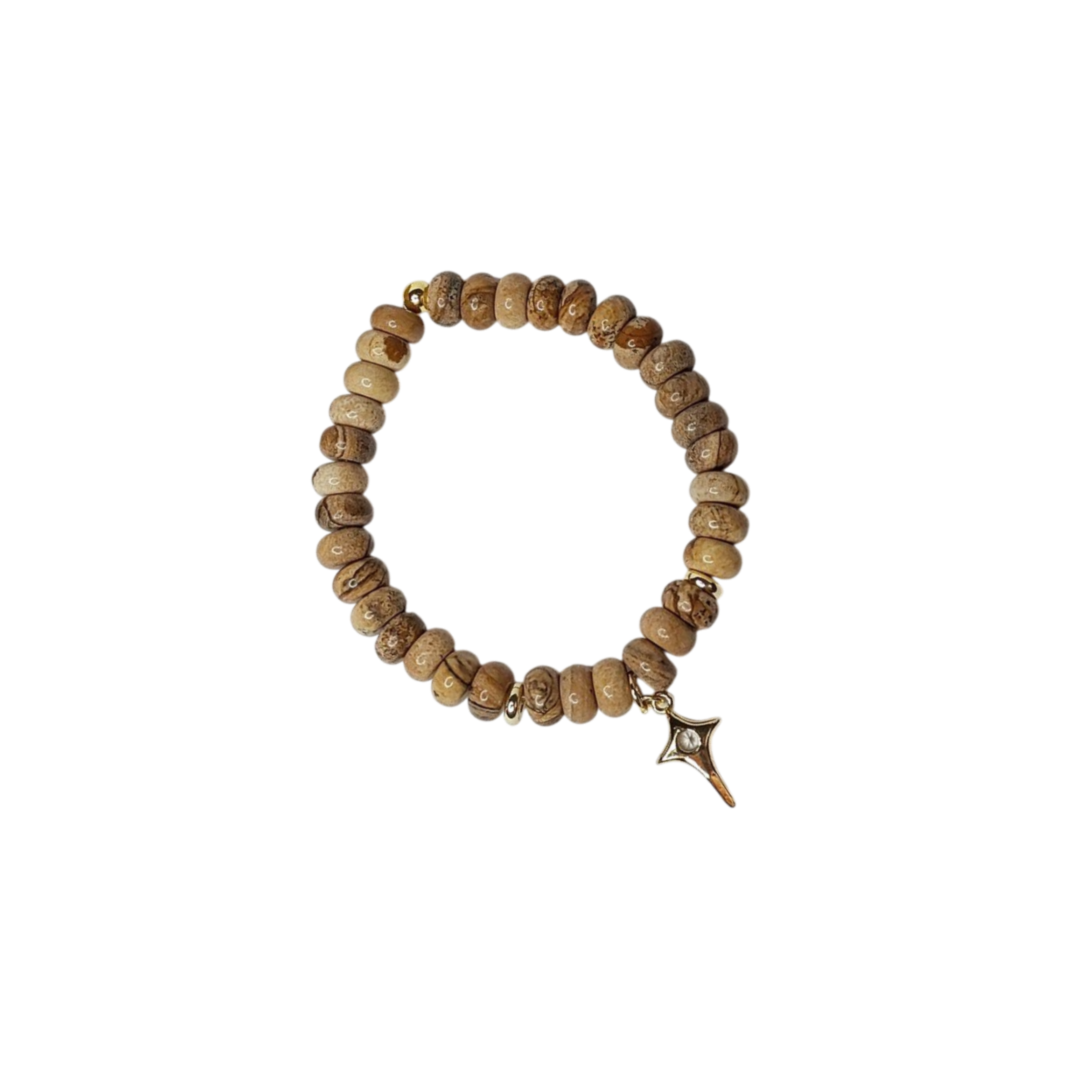 Браслет з пейзажної яшми